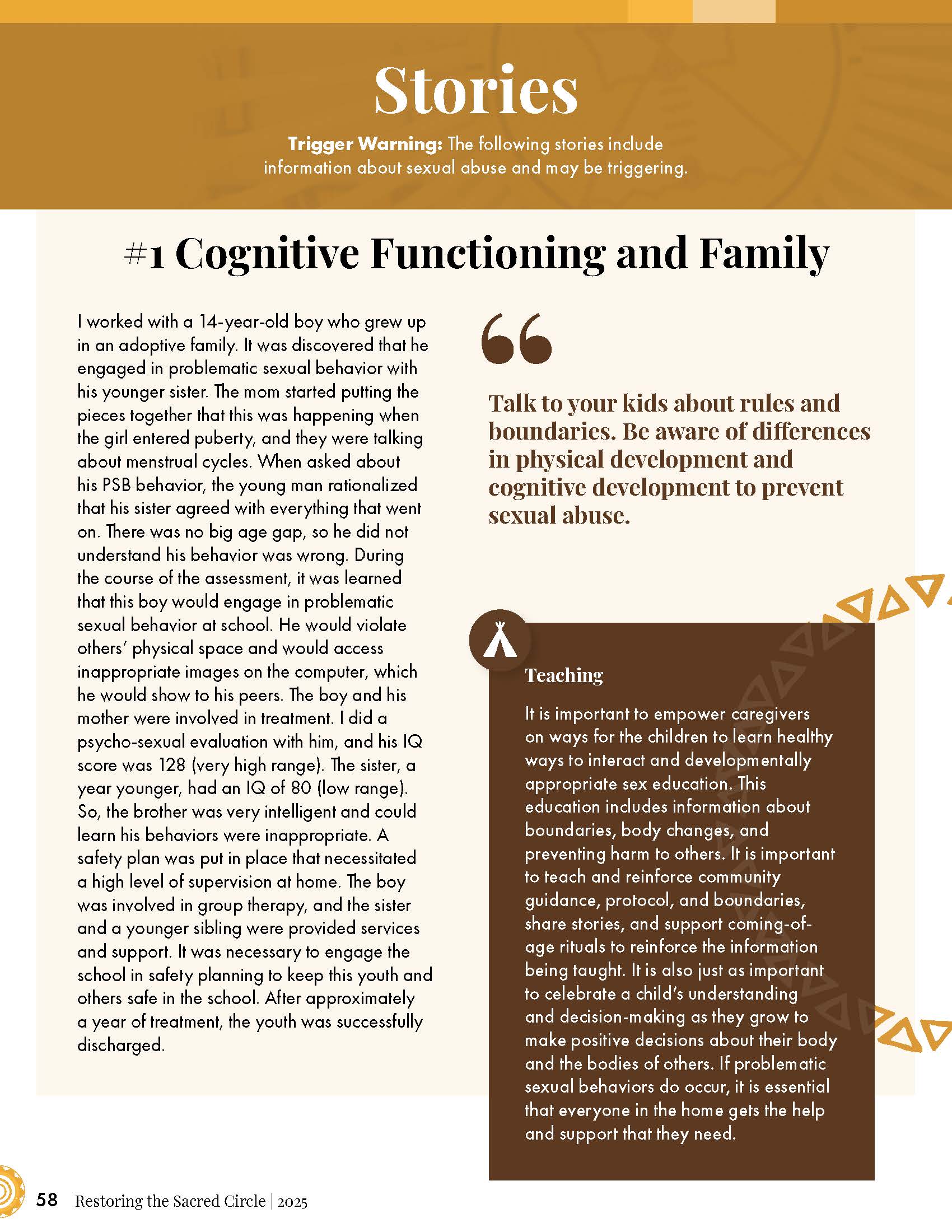 Story Infographic on Cognitive Functioning and Family