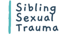 vertical line with sibling sexual trauma text